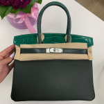 Сумка женская BIRKIN CROC Hermes Артикул LUX-15324. Вид 1