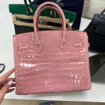 Сумка женская BIRKIN CROC Hermes Артикул LUX-15318. Вид 5