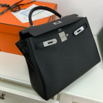 Сумка женская  Kelly, Noir color, 32 cm Hermes Артикул LUX-21916. Вид 2