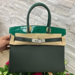 Сумка женская BIRKIN CROC Hermes Артикул LUX-15324. Вид 8