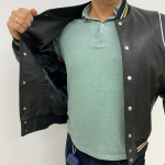 Куртка мужская кожаная Givenchy Артикул LUX-22313. Вид 3