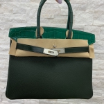Сумка женская BIRKIN CROC Hermes Артикул LUX-15324. Вид 2