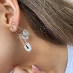 Серьги  трансформеры  Артикул LUX-31490. Вид 1