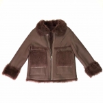 Двухсторонняя дубленка  Артикул LUX-36987. Вид 2