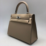 Сумка женская Hermes Kelly 25 cm,Epsom Color Gris Tourterelle Hermes Артикул LUX-37276. Вид 2