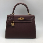 Сумка женская Hermes Kelly 25 cm,Epsom Color Rouge H Hermes Артикул LUX-37270. Вид 1