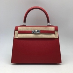 Сумка женская Hermes Kelly 25 cm,Epsom Color Rouge Garance Hermes Артикул LUX-37277. Вид 1