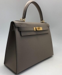  Сумка женская Hermes Kelly 28 cm,Epsom Color Etoupe Hermes Артикул LUX-37279. Вид 2