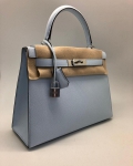  Сумка женская Hermes Kelly 28 cm,Epsom Color Blue Lin Hermes Артикул LUX-37283. Вид 2