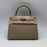 Сумка женская Hermes Kelly 25 cm,Epsom Color Gris Tourterelle Hermes Артикул LUX-37276. Вид 1