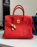 Сумка женская  Hermes Birkin 25 cm, Togo, PHW Hermes Артикул LUX-38073. Вид 1