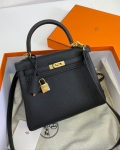  Сумка женская Kelly , 25 cm, GHW Authentic Togo leather Hermes Артикул LUX-38990. Вид 1