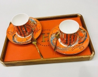 Чайная пара  Hermes Артикул LUX-39796. Вид 1