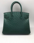  Сумка женская BIRKIN Ostrich GHW, 30 cm Hermes Артикул LUX-39956. Вид 3