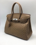  Сумка женская BIRKIN Ostrich GHW, 30 cm Hermes Артикул LUX-39955. Вид 2