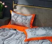 Комплект постельного белья Hermes Артикул LUX-40127. Вид 2