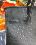 Сумка женская BIRKIN Ostrich GHW, 30 cm Hermes Артикул LUX-41413. Вид 2