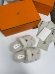 Меховые тапочки Hermes Артикул LUX-86101. Вид 1