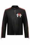Куртка кожаная CHROME HEARTS Артикул LUX-87975. Вид 1