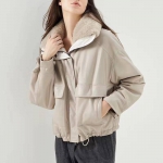 Кожаная куртка  Brunello Cucinelli Артикул LUX-93783. Вид 1