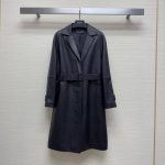 Кожаный плащ  Prada Артикул LUX-95627. Вид 1