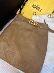 Кожаная юбка Fendi Артикул LUX-95995. Вид 1