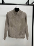 Замшевый бомбер Loro Piana Артикул LUX-118393. Вид 1