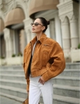 Замшевая куртка  The Row Артикул LUX-124999. Вид 1