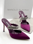 Атласные мюли Lutara Manolo Blahnik Артикул LUX-82529. Вид 1
