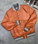 Кожаный бомбер  Brunello Cucinelli Артикул LUX-105488. Вид 1