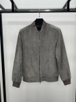 Замшевый бомбер  ZEGNA Артикул LUX-119843. Вид 1