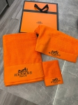 Комплект из трёх полотенец Hermes Артикул LUX-99174. Вид 1