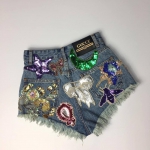 Шорты джинсовые Gucci Артикул LUX-10477. Вид 2