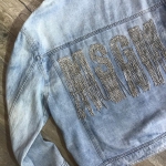 Куртка женская джинсовая MSGM  Артикул LUX-13901. Вид 3