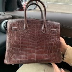  Сумка женская BIRKIN Croc  Hermes Артикул LUX-20886. Вид 2