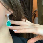 Серьги  Артикул LUX-21301. Вид 2