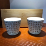 Набор из 2-х стаканов в деревянной коробке Hermes Артикул LUX-22163. Вид 1