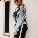 Куртка женская джинсовая Miss Sixty  Артикул LUX-13614. Вид 4