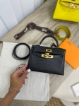Сумка женская  Kelly mini  Crocodile Niloticus Mat Hermes Артикул LUX-101137. Вид 3