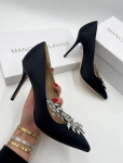 Атласные туфли-лодочки Manolo Blahnik Артикул LUX-82535. Вид 2