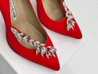 Атласные туфли-лодочки Manolo Blahnik Артикул LUX-82534. Вид 2