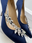 Атласные туфли-лодочки Manolo Blahnik Артикул LUX-82533. Вид 2
