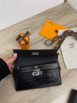 Кошелёк Crocodile Niloticus Mat Hermes Артикул LUX-83496. Вид 6