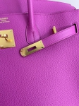 Сумка женская  Birkin, 35 GHW Magnolia color Hermes Артикул LUX-84229. Вид 4