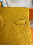 Сумка женская Birkin, 35 PHW Jaune Ambre color Hermes Артикул LUX-84237. Вид 5