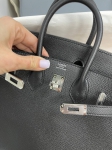 Сумка женская  Birkin, 25 cm, PHW Hermes Артикул LUX-84460. Вид 3