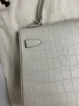 Сумка женская Kelly, 25 cm, PHW Crocodile Niloticus Mat Hermes Артикул LUX-84464. Вид 4