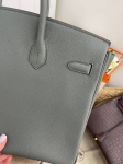 Сумка женская  Birkin, 35 GHW Bleu Orage color Hermes Артикул LUX-85164. Вид 4
