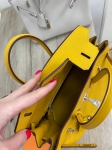 Сумка женская  Birkin, 25 PHW, Jaune Ambre color Hermes Артикул LUX-85680. Вид 5