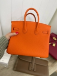 Сумка женская Birkin  Orange Poppy 25 cm Hermes Артикул LUX-85952. Вид 3